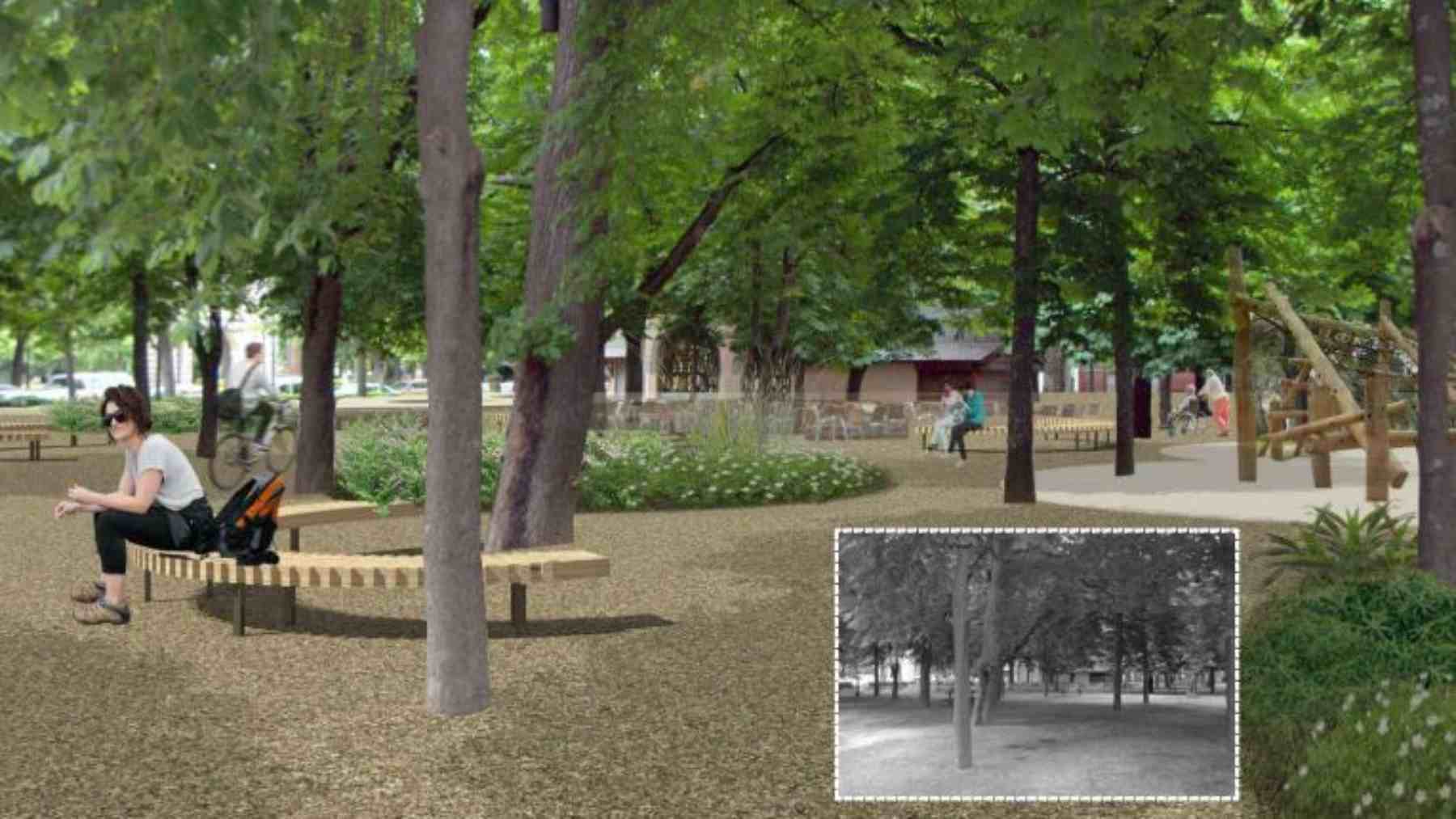 Así será el nuevo parque en el Bosquecillo de Pamplona. AYUNTAMIENTO DE PAMPLONA