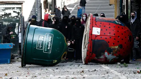 Im&aacute;genes de los incidentes tras la huelga estudiantil. EFE (8)
