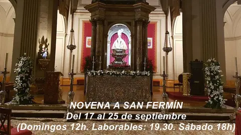 Novena a San Fermín.