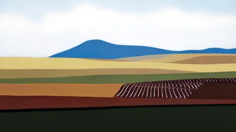 Un cuadro de Pedro Salaberri, pintor navarro..