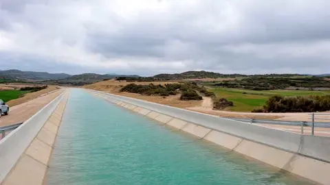 Un tramo del Canal de Navarra. ARCHIVO