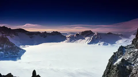 Vista de una montaña