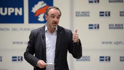 El presidente de UPN, Javier Esparza. PABLO LASAOSA