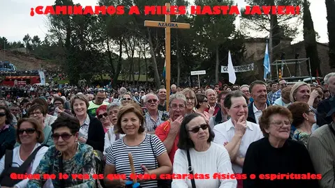 Más de 20 mil peregrinos han participado en las segundas Javieradas de 2017.