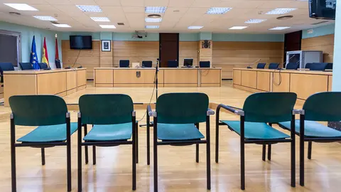 Sala de Visitas del Palacio de Justicia de Navarra en la que tendrá lugar el juicio contra 'La Manada', presuntos autores de una violación múltiple en los Sanfermines (24)