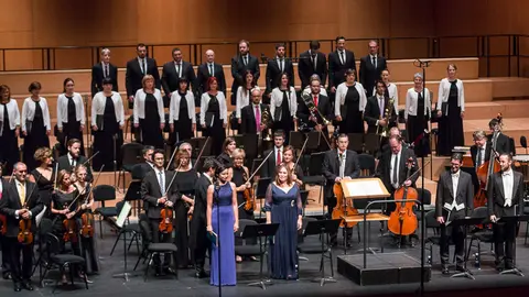 Concierto de la Orquesta Sinfónica de Navarra en homenaje al compositor navarro José María Goicoechea fallecido este año (02). IÑIGO ALZUGARAY
