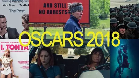 Combo con algunas de las películas favoritas para los premios Oscar de 2018.