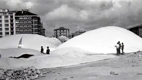 Una de las instalaciones de Leandro Katz en los Encuentros de Pamplona de 1972. MUSEO REINA SOFÍA