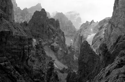 'Dolomiti', de Fernando Maselli, en la exposición 'Infinito artificial' del Museo Universidad de Navarra.