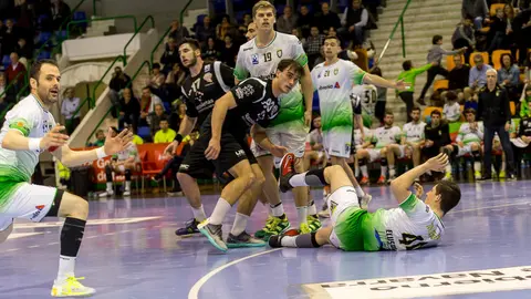 Partido de la Liga Loterías Asobal entre Helvetia Anaitasuna y Recoletas Valladolid (46). IÑIGO ALZUGARAY
