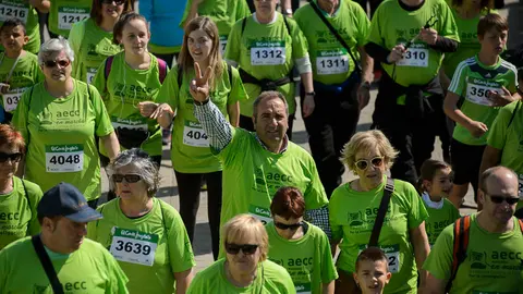 La AECC en Navarra celebra la V Marcha contra el cáncer. PABLO LASAOSA _94