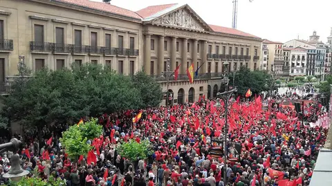 Manifestaci&oacute;n en defensa de la bandera de Navarra celebrada el pasado 3 de junio en Pamplona.