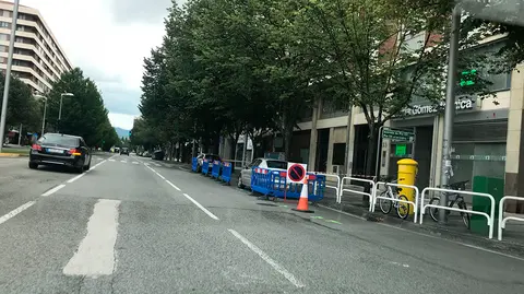 Comienzan a se&ntilde;alizar las obras que el Ayuntamiento de Pamplona va a realizar en la avenida P&iacute;o XII como expansi&oacute;n de su plan de amabilizaci&oacute;n NAVARRACOM