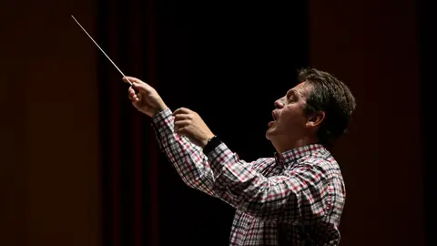 Ensayo general de la Orquesta Sinfónica de Navarra con el Orfeón Pamplonés. PABLO LASAOSA 13