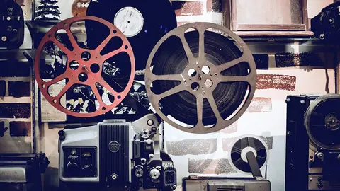 Imagen de un antiguo proyector de cine