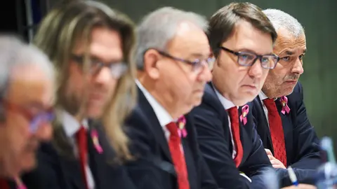 Osasuna celebra una asamblea general para someter a la decisión de los socios compromisarios la aprobación o no del nuevo presupuesto elaborado por la junta directiva. MIGUEL OSÉS 9