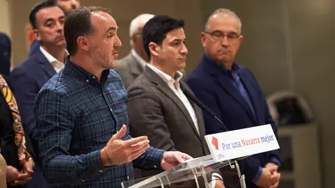 Javier Esparza que UPN irá con el PP a las elecciones. PABLO LASAOSA 3