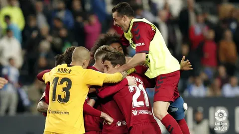 Partido entre M&aacute;laga y Osasuna disputado en el estadio de La Rosaleda. LA LIGA123 (30)