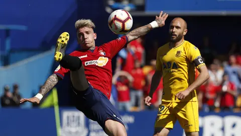 Imagen del partido entre el Alcorc&oacute;n y el Osasuna en el Santo Domingo. LA LIGA123