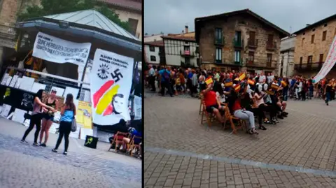 El Ospa Eguna de Alsasua en contra de la Guardia Civil. NAVARRACOM