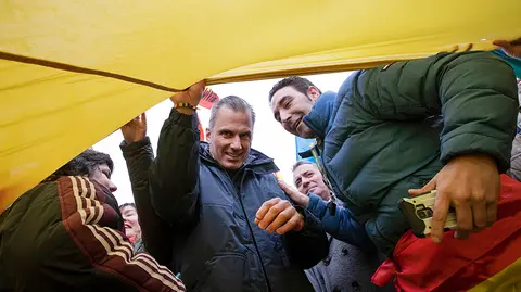 El secretario general de Vox, Javier Ortega Smith durante un acto en Navarra. EFE/Villar López