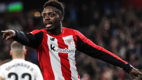 Iñaki Williams, jugador del Athletic de Bilbao, durante un partido de Liga reciente. EFE.
