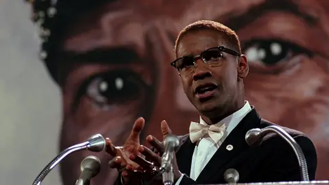 Denzel Washington en Malcolm X.