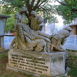 20 de mayo de 1521. El capitán guipuzcoano Iñigo de Loyola cae herido en la defensa del castillo de Pamplona asediado por las tropas francesas de Francisco I. En 1534 fundaría la Compañía de Jesús con el navarro Francisco de Javier, cuyos hermanos estuvieron en la batalla de Noáin y en 1524 se acogieron a la amnistía del emperador Carlos.