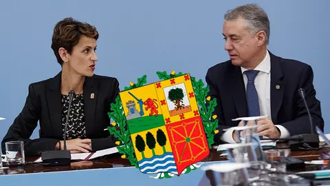 Asamblea Extraordinaria de la Eurorregión Nueva Aquitania-Euskadi-Navarra con la presencia de María Chivite, Alain Rousset y Iñigo Urkullu. IÑIGO ALZUGARAY