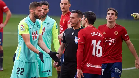 Partido entre Osasuna y Granada correspondiente a la jornada n&uacute;mero 20 de La Liga jugado en el estadio de El Sadar de Pamplona. MIGUEL OS&Eacute;S