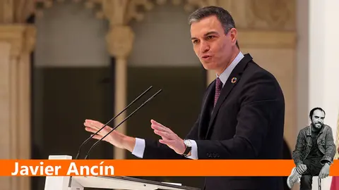 El presidente del Gobierno, Pedro S&aacute;nchez, interviene en la presentaci&oacute;n del acto 'Haciendo de Espa&ntilde;a un polo industrial del hidr&oacute;geno verde en Europa', a 24 de mayo de 2021, en Toledo, Castilla-La Mancha, (Espa&ntilde;a). Este encuentro est&aacute; convocado para dar a conocer una importante iniciativa inversora en Espa&ntilde;a para la generaci&oacute;n de hidr&oacute;geno renovable gracias a un acuerdo entre la corporaci&oacute;n norteamericana Cummins y la energ&eacute;tica espa&ntilde;ola Iberdrola que se materializar&aacute; en una inversi&oacute;n de 60 millones de euros.
24 MAYO 2021;TOLEDO;CASTILLA LA MANCHA;HIDROGENO;RENOVABLE
Isabel Infantes / Europa Press
24/5/2021