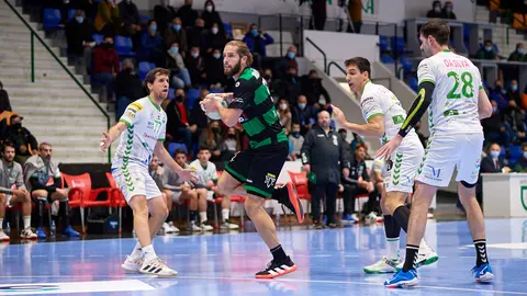 Partido de balonmano entre Anaitasuna y el Antequera. MIGUEL OSÉS