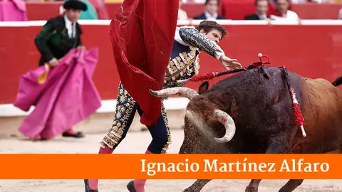Primera corrida de la Feria del Toro de San Ferm&iacute;n 2022 con toros de N&uacute;&ntilde;ez del Cuvillo para Morante de la Puebla, El Juli y Roca Rey y un toro de El Capea para Hermoso de Mendoza en la celebraci&oacute;n del centenario del coso pamplon&eacute;s. I&Ntilde;IGO ALZUGARAY