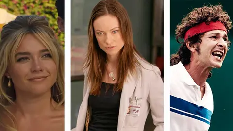 Florence Pugh, Olivia Wilde y Shia LaBeouf.