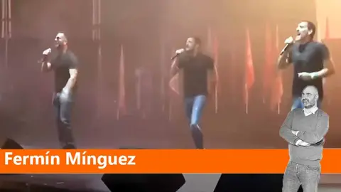 Concierto de los Meconios en el que interpretaron su canción "Vamos a volver al 36".