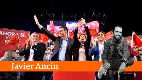 Pedro S&aacute;nchez en un mitin del PSOE en Pamplona. PABLO LASAOSA