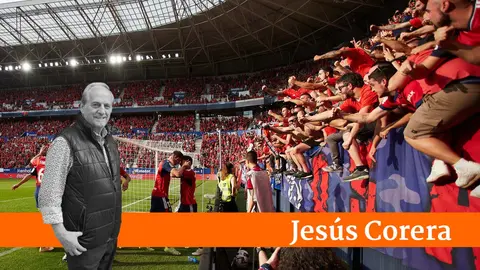 Un Sadar entregado celebra uno de los goles de Ante Budimir contra el Girona.