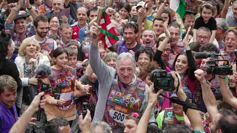 Asir&oacute;n en la Korrika de 2024. KORRIKA