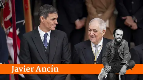 Pedro S&aacute;nchez junto a C&aacute;ndido Conde Pumpido. EUROPA PRESS