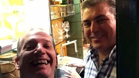 Rick y Aitor Otazu, siempre sonrisas.