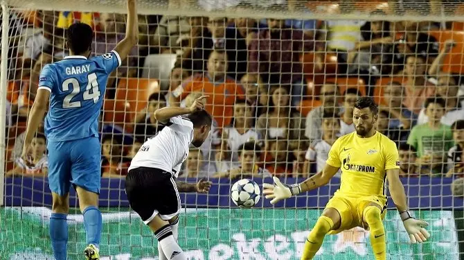 Valencia-Zenit. Efe.