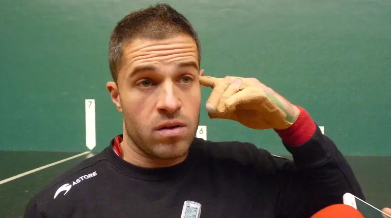 El pelotari navarro Aimar Olaizola.