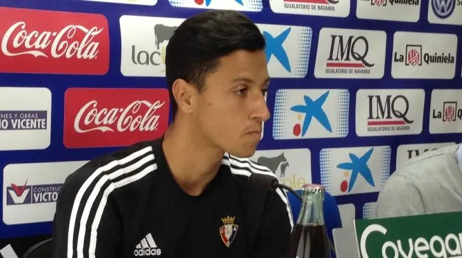 Maikel Mesa en rueda de prensa.