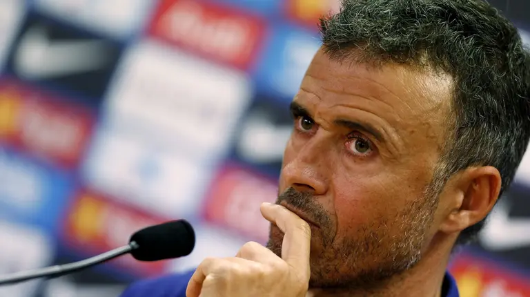 Luis Enrique en rueda de prensa. EFE/Alejandro Garc&iacute;a
