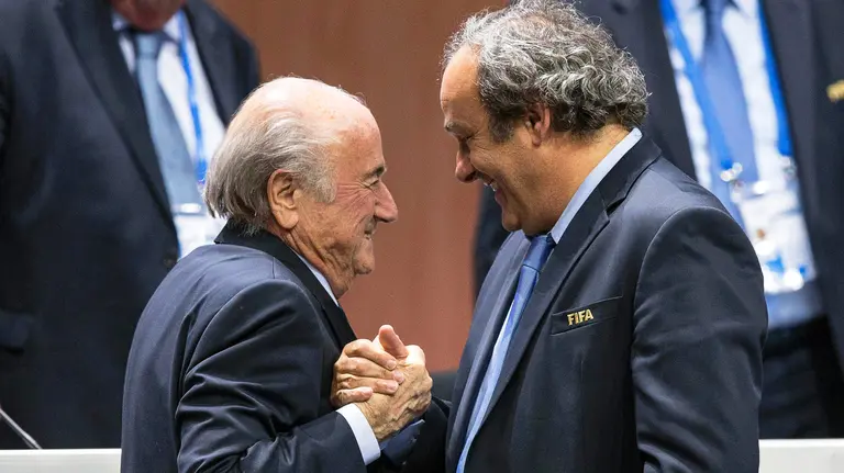 Joseph Blatter y  Michel Platini. EFE.