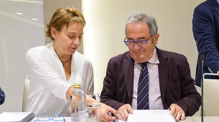 Eva Blanco y Luis Sabalza. PABLO LASAOSA.