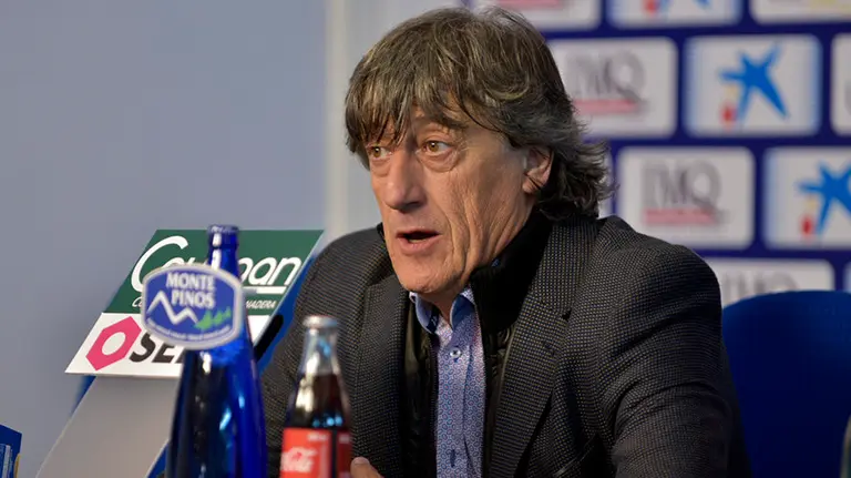 Enrique Martín en rueda de prensa. PABLO LASAOSA.