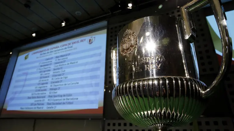 Sorteo de la Copa del Rey en Madrid. EFE.