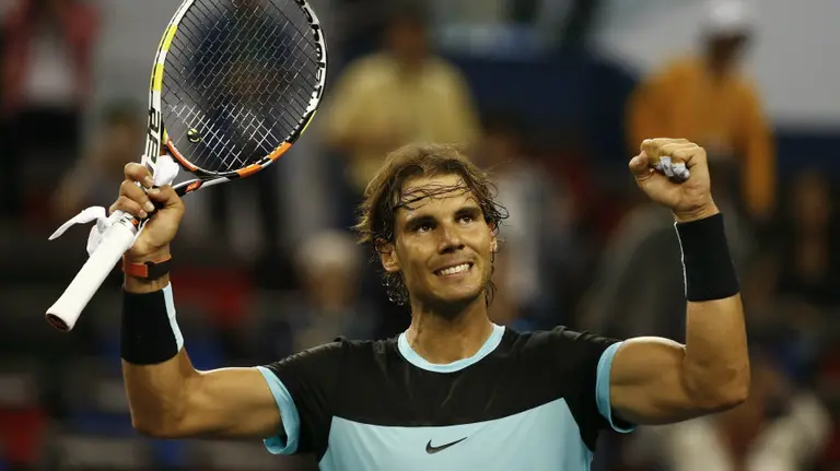 Rafa Nadal recupera su mejor nivel en China. EFE.