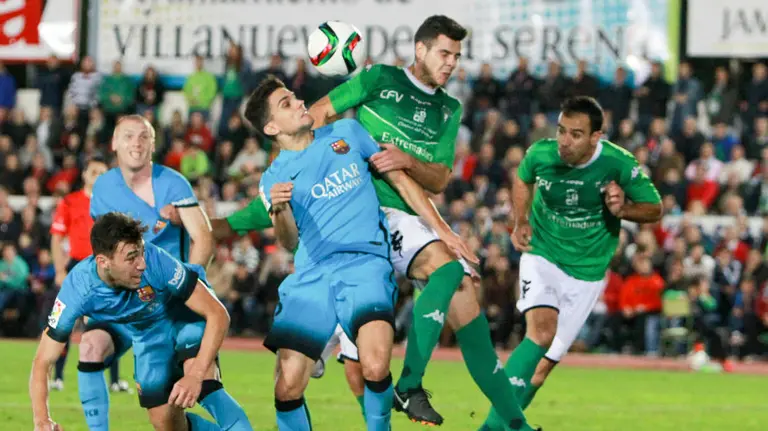 Partido Villanovense-FC Barcelona. EFE.